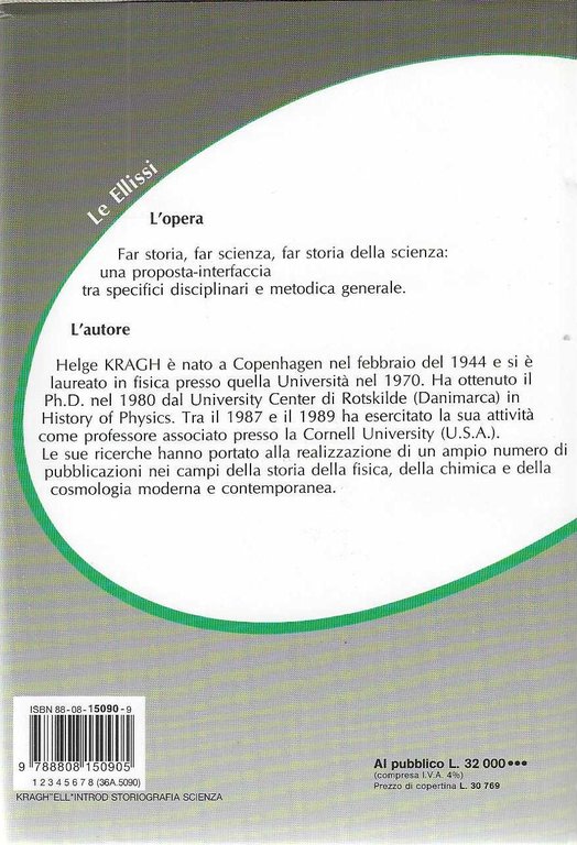 "Introduzione alla storiografia della scienza"