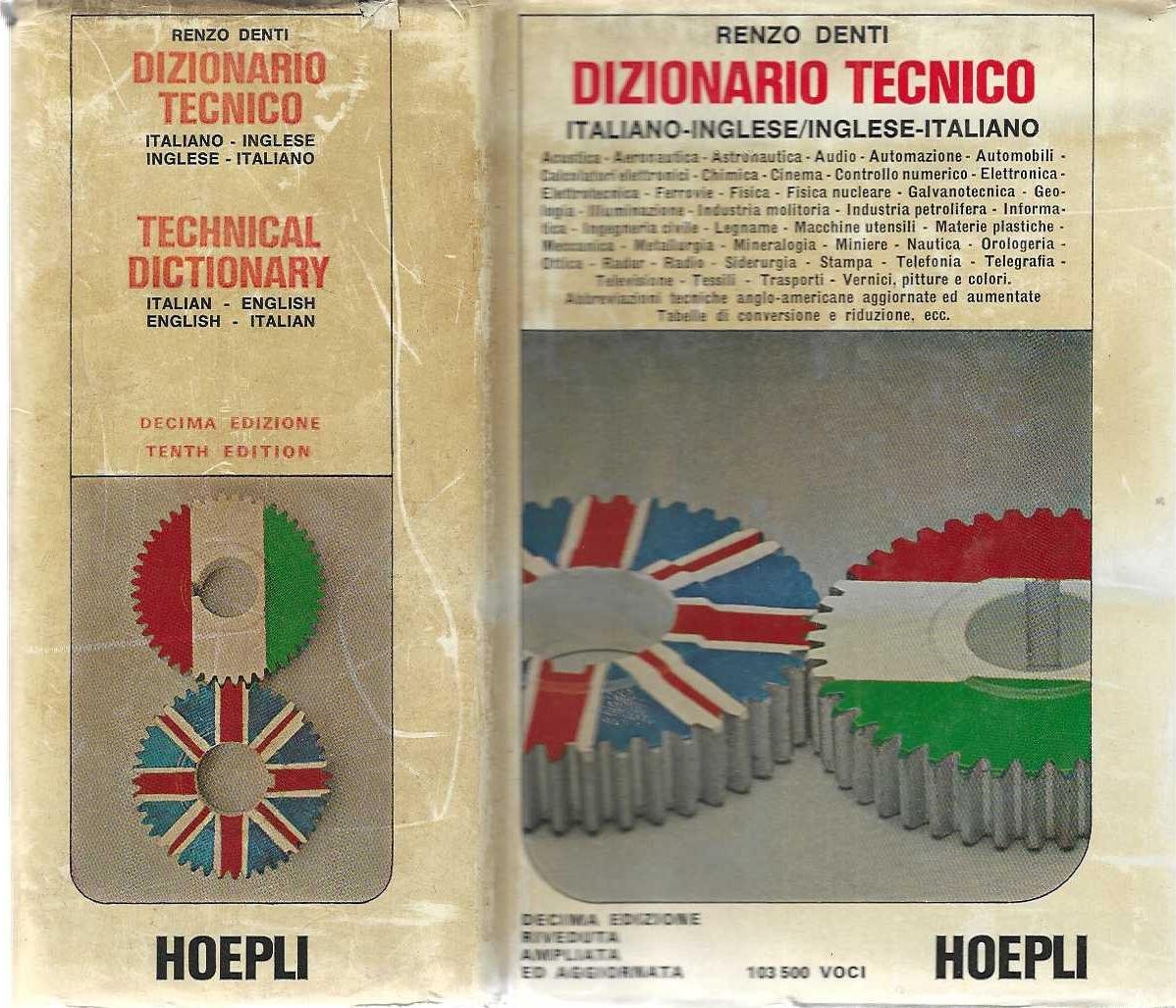 "Dizionario tecnico" "Italiano-Inglese" "Inglese-Italiano"