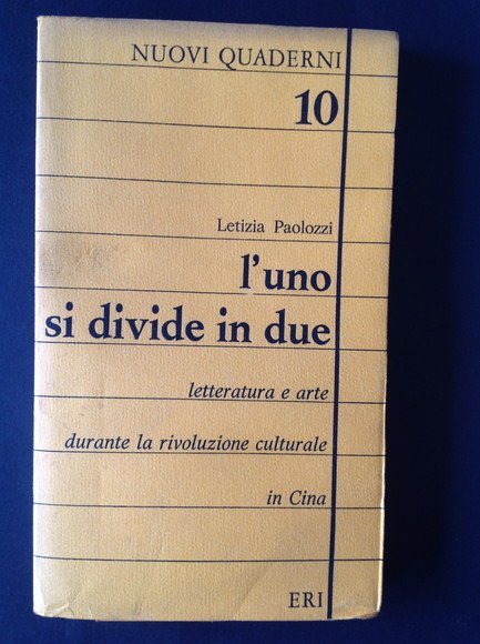 L'UNO SI DIVIDE IN DUE LETTERATURA E ARTE DURANTE LA …