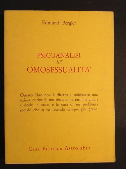 PSICOANALISI DELL'OMOSESSUALITA'
