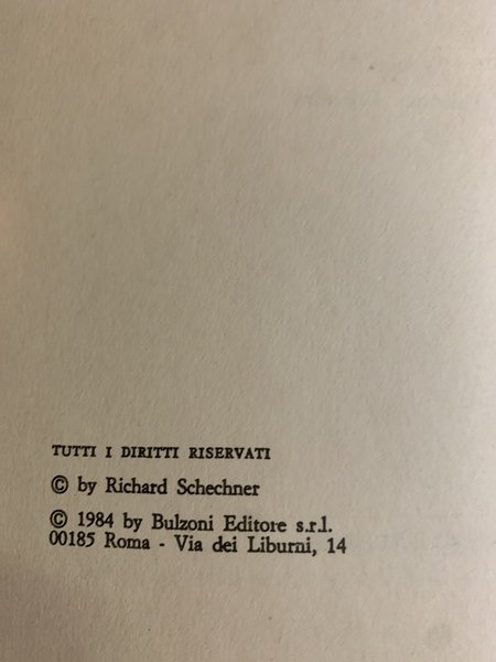 LA TEORIA DELLA PERFORMANCE 1970 - 1983