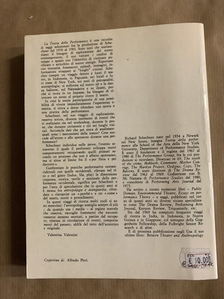 LA TEORIA DELLA PERFORMANCE 1970 - 1983