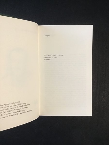 I PASCOLI DEL CIELO, UOMINI E TOPI, FURORE