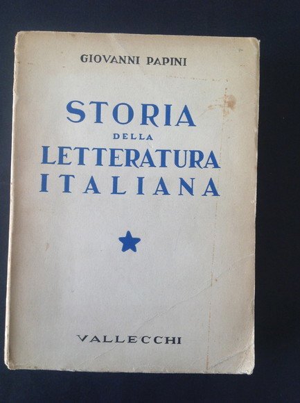 STORIA DELLA LETTERATURA ITALIANA - VOL. I (DUECENTO E TRECENTO)