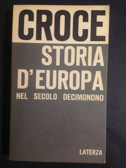 STORIA D'EUROPA NEL SECOLO DECIMONONO