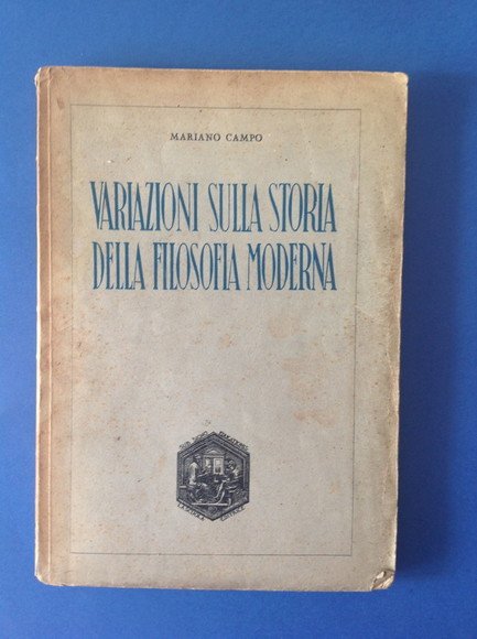 VARIAZIONI SULLA STORIA DELLA FILOSOFIA MODERNA