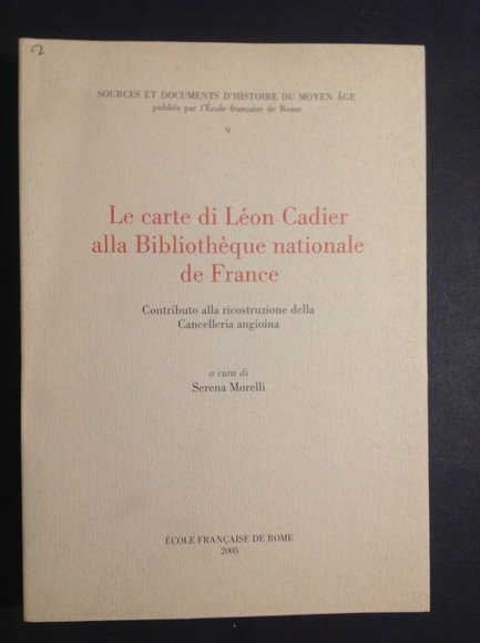 LE CARTE DI LEON CADIER ALLA BIBLIOTHEQUE NATIONALE DE FRANCE …