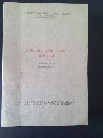 L'ARCHIVIO DIOCESANO DI PIENZA INVENTARIO