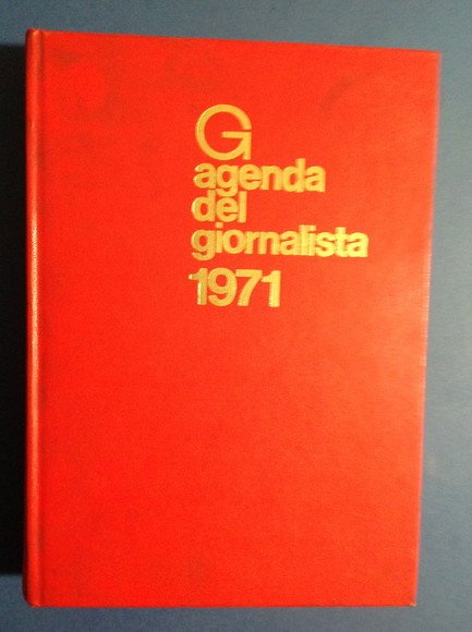 G AGENDA DEL GIORNALISTA 1971