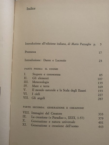 L'UOMO NEL COSMO FILOSOFIA DELLA NATURA E POESIA IN DANTE