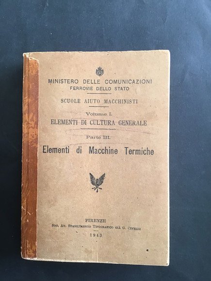 ELEMENTI DI MACCHINE TERMICHE ELEMENTI DI CULTURA GENERALE