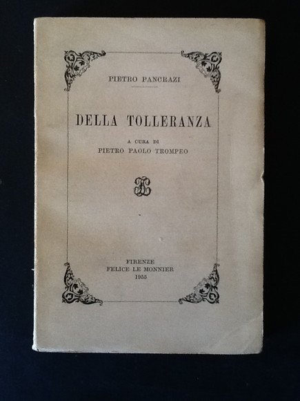 DELLA TOLLERANZA