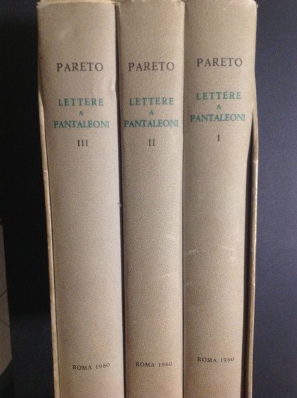LETTERE A MAFFEO PANTALEONI 1890-1923 (3 VOLUMI)