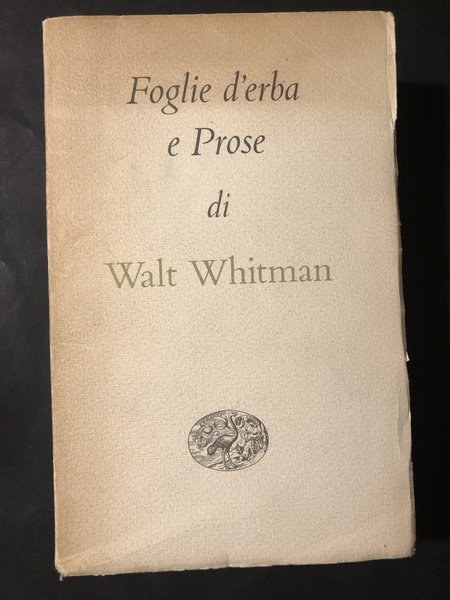 FOGLIE D'ERBA E PROSE