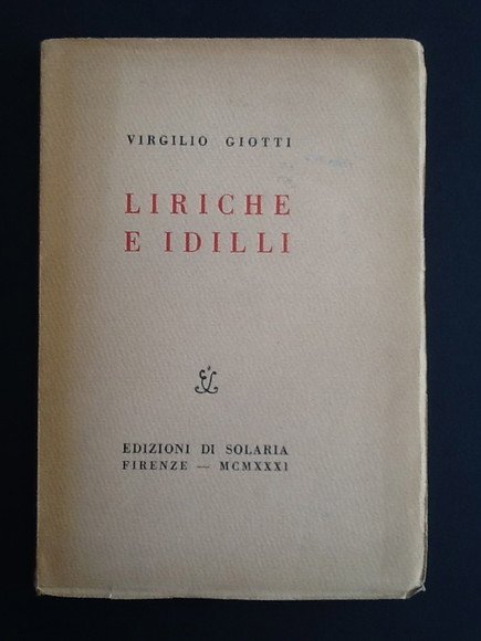 LIRICHE E IDILLI