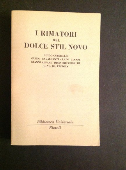 I RIMATORI DEL DOLCE STILNOVO