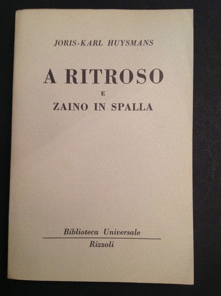 A RITROSO E ZAINO IN SPALLA