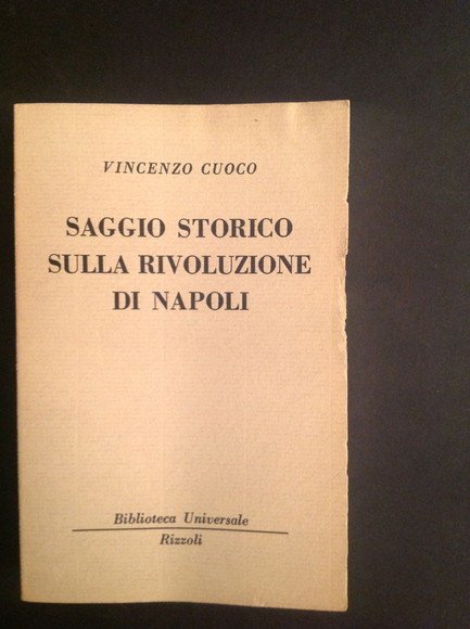 SAGGIO STORICO SULLA RIVOLUZIONE DI NAPOLI