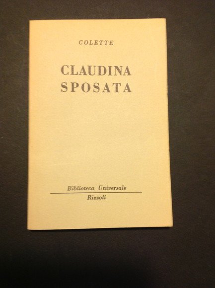 CLAUDINA SPOSATA