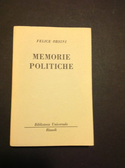 MEMORIE POLITICHE