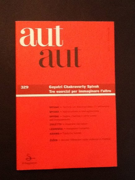 AUT AUT 329 GAYATRI, CHAKRAVORTY, SPIVAK TRE ESERCIZI PER IMMAGINARE …