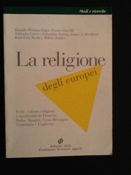LA RELIGIONE DEGLI EUROPEI