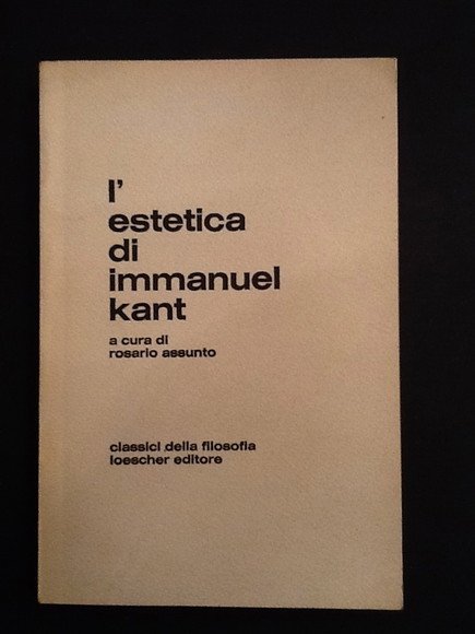 L'ESTETICA DI IMMANUEL KANT