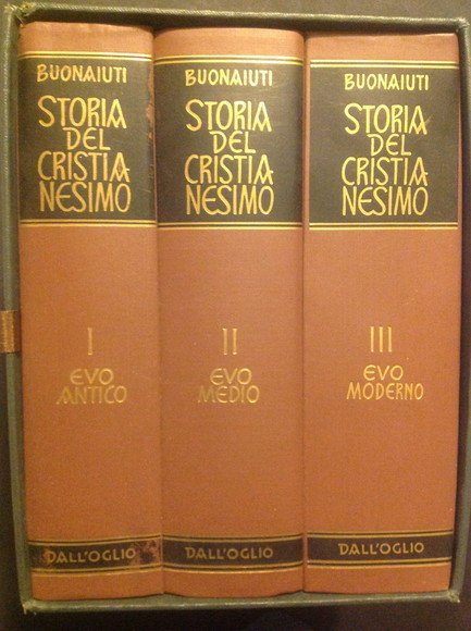 STORIA DEL CRISTIANESIMO - VOL. I°, II°, III°