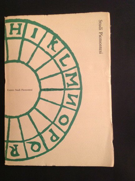 STUDI PIEMONTESI MARZO 1975, VOL IV, FASC. 1