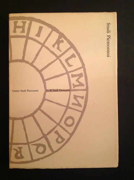 STUDI PIEMONTESI NOVEMBRE 1977, VOL. VI, FASC. 2