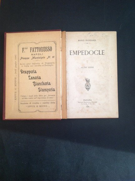 EMPEDOCLE ED ALTRI VERSI