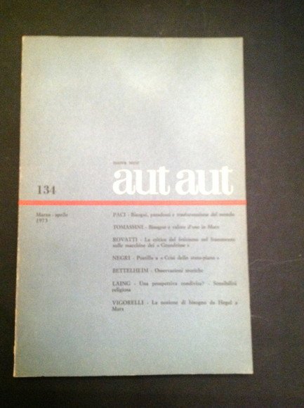 AUT AUT NUOVA SERIE 134