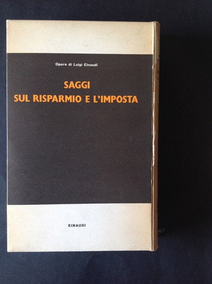 SAGGI SUL RISPARMIO E L'IMPOSTA