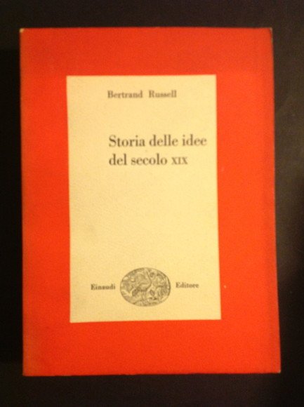 STORIA DELLE IDEE DEL SECOLO XIX