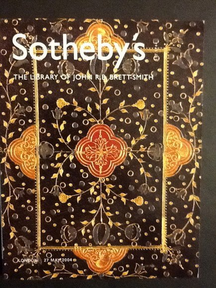 SOTHEBY'S THE LIBRARY OF JOHN R.B. BRETT-SMITH