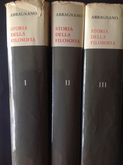 STORIA DELLA FILOSOFIA  - VOL. I°, II°, III°
