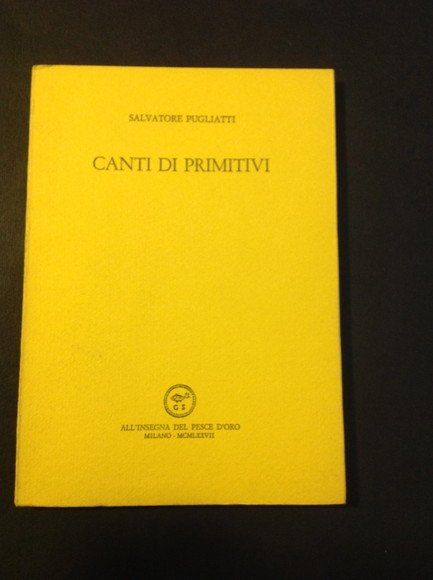 CANTI DI PRIMITIVI