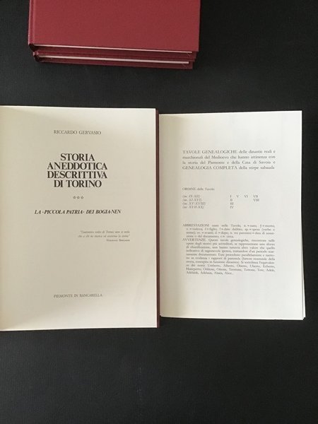 STORIA ANEDDOTICA DESCRITTIVA DI TORINO - VOL. I, II, III …