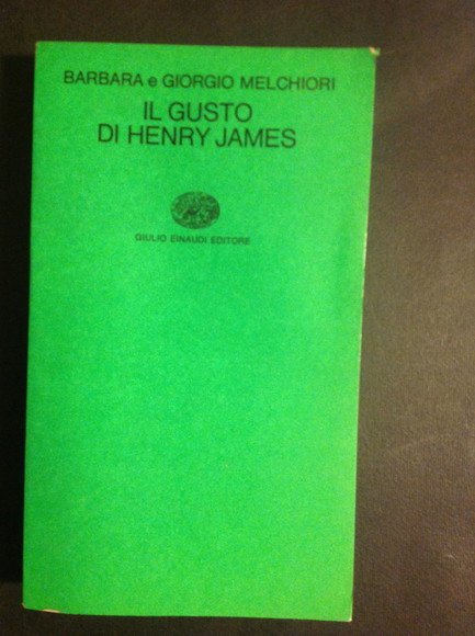 IL GUSTO DI HENRY JAMES