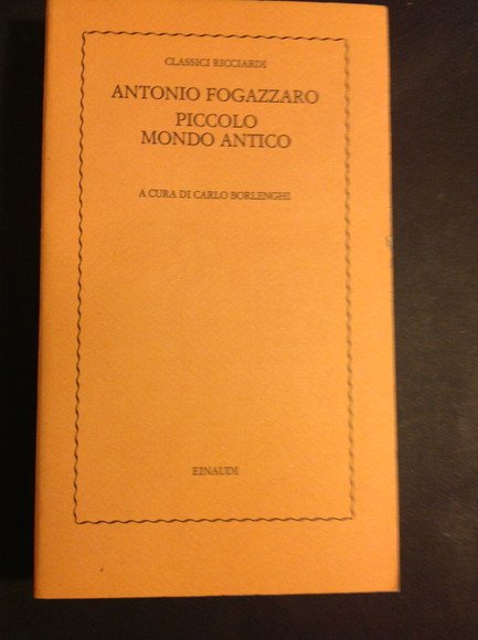 PICCOLO MONDO ANTICO