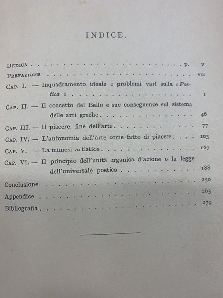 LA POETICA DI ARISTOTELE E IL CONCETTO DELL'ARTE PRESSO GLI …