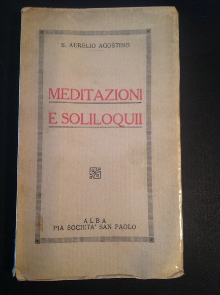 MEDITAZIONI E SOLILOQUII