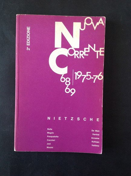 NUOVA CORRENTE 68-69 / 1975-76 - VOL. II NIETZSCHE