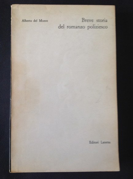 BREVE STORIA DEL ROMANZO POLIZIESCO