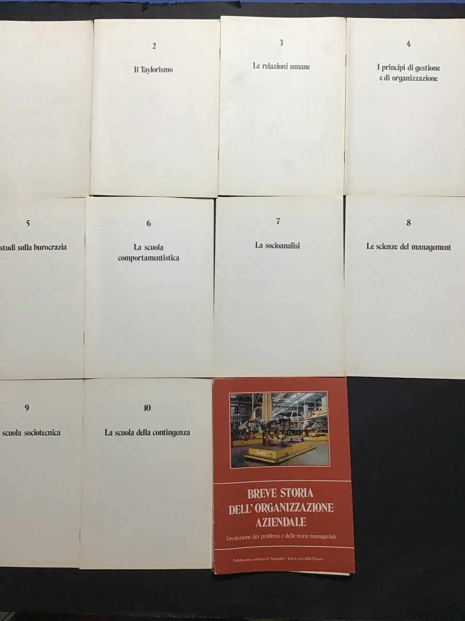 BREVE STORIA DELL'ORGANIZZAZIONE AZIENDALE. L'EVOLUZIONE DEI PROBLEMI E DELLE TEORIE …