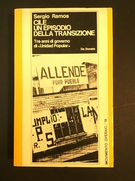 CILE: UN EPISODIO DELLA TRANSIZIONE. TRE ANNI DI GOVERNO DI …