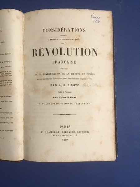 CONSIDERATIONS SUR LA REVOLUTION FRANCAISE