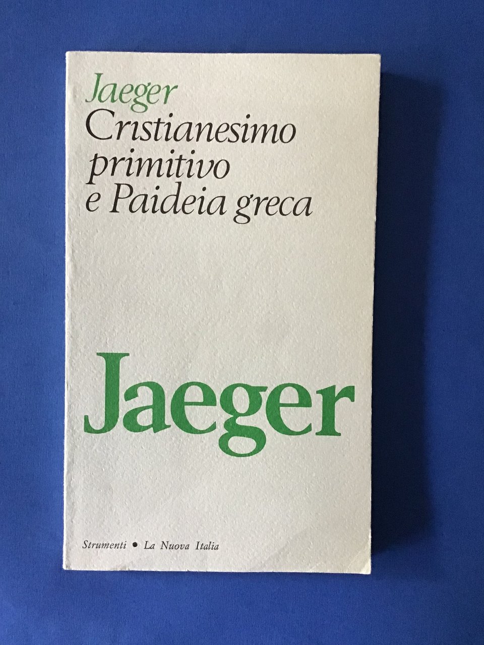 CRISTIANESIMO PRIMITIVO E PAIDEIA GRECA