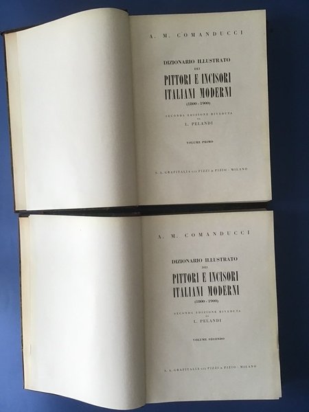 DIZIONARIO ILLUSTRATO DEI PITTORI E INCISORI ITALIANI MODERNI (1800-1900) - …