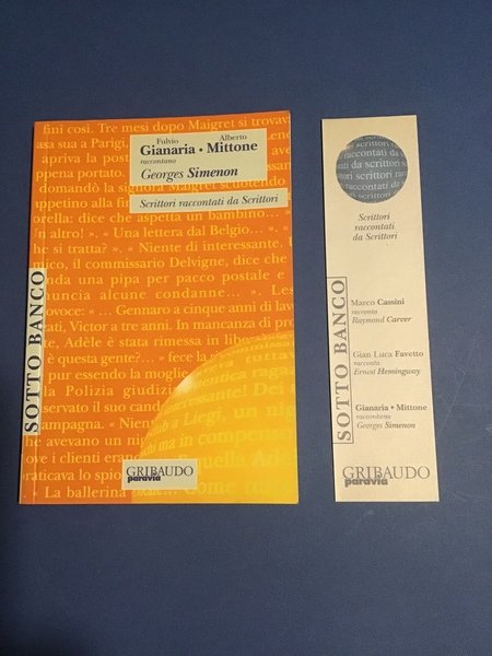 FULVIO GIANARIA, ALBERTO MITTONE RACCONTANO GEORGES SIMENON